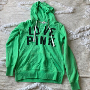 Love Pink VS Green Hoodie